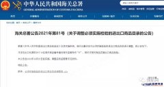 海關(guān)總署：實施檢驗的進(jìn)出口商品目錄進(jìn)